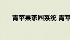 青苹果家园系统 青苹果家园重装系统