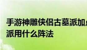 手游神雕侠侣古墓派加点攻略（神雕侠侣古墓派用什么阵法