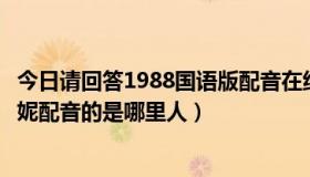 今日请回答1988国语版配音在线观看（闪电狗中为国语版佩妮配音的是哪里人）