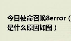 今日使命召唤8error（使命召唤8提示错误，是什么原因如图）