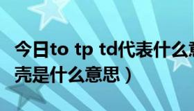 今日to tp td代表什么意思（魅族MX2 TD面壳是什么意思）