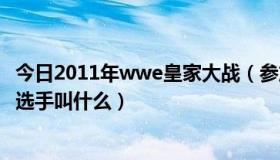 今日2011年wwe皇家大战（参加2012年wwe皇家大战的女选手叫什么）