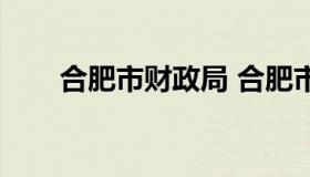 合肥市财政局 合肥市财政局副局长）