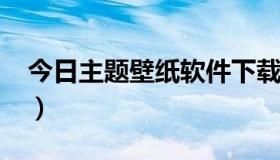 今日主题壁纸软件下载（6300主题怎么下载）