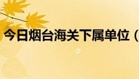 今日烟台海关下属单位（烟台海关待遇如何）