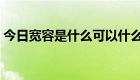 今日宽容是什么可以什么仿写（宽容是什么）