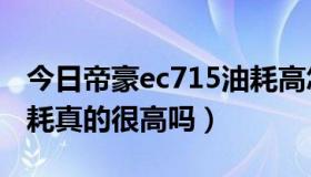 今日帝豪ec715油耗高怎么办（帝豪EC7的油耗真的很高吗）