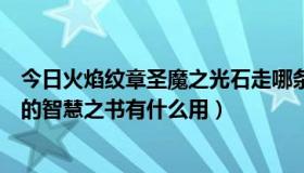 今日火焰纹章圣魔之光石走哪条路（火焰之纹章的圣魔光石的智慧之书有什么用）