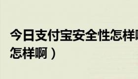 今日支付宝安全性怎样啊知乎（支付宝安全性怎样啊）