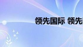 领先国际 领先国际项目）