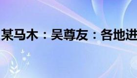 某马木：吴尊友：各地进入新冠流行阶段不同