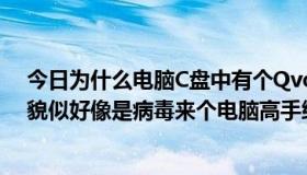 今日为什么电脑C盘中有个Qvodsetup3.exe文件删不掉，貌似好像是病毒来个电脑高手给教一下删除方法