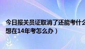 今日报关员证取消了还能考什么（2014报关员考试取消后，想在14年考怎么办）