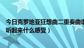 今日克罗地亚狂想曲二重奏曲谱（克罗地亚第二狂想曲你们听起来什么感受）