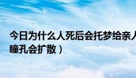 今日为什么人死后会托梦给亲人小说皮剑青（为什么人死后瞳孔会扩散）