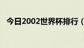 今日2002世界杯排行（2002世界杯排名）