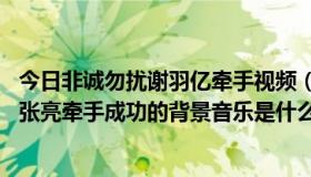 今日非诚勿扰谢羽亿牵手视频（120415-非成勿扰 谢羽亿与张亮牵手成功的背景音乐是什么啊）