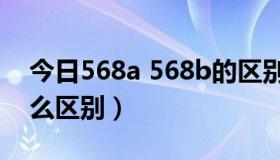 今日568a 568b的区别（568A和568B有什么区别）