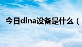 今日dlna设备是什么（DLNA服务是什么）