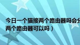 今日一个猫接两个路由器吗会分网吗（一个猫有两个网口接两个路由器可以吗）