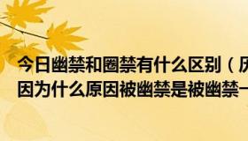 今日幽禁和圈禁有什么区别（历史上清朝的十三阿哥到底是因为什么原因被幽禁是被幽禁一生呢还是十年）