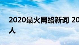 2020最火网络新词 2020最火网络新词打工人