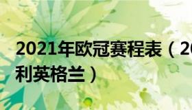 2021年欧冠赛程表（2021年欧冠赛程表意大利英格兰）