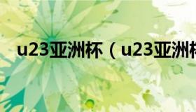 u23亚洲杯（u23亚洲杯历届冠军一览表）