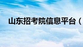 山东招考院信息平台（山东省招考院系统