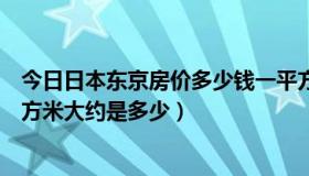 今日日本东京房价多少钱一平方人民币（日本东京房价每平方米大约是多少）