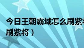 今日王朝霸域怎么刷紫将装备（王朝霸域怎么刷紫将）