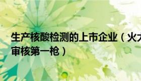 生产核酸检测的上市企业（火大牛：核酸检测企业IPO从严审核第一枪）