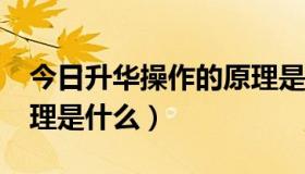 今日升华操作的原理是什么?（升华操作的原理是什么）