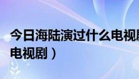 今日海陆演过什么电视剧好看（海陆演过什么电视剧）