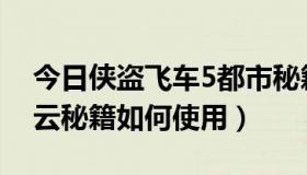 今日侠盗飞车5都市秘籍（侠盗车手5城市风云秘籍如何使用）