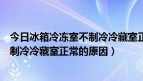 今日冰箱冷冻室不制冷冷藏室正常的原因是（冰箱冷冻室不制冷冷藏室正常的原因）