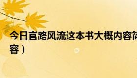 今日官路风流这本书大概内容简介（官路风流这本书大概内容）