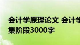 会计学原理论文 会计学原理论文关于资金筹集阶段3000字