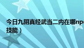 今日九阴真经武当二内在哪npc（九阴真经武当二内有什么技能）