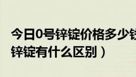 今日0号锌锭价格多少钱一吨（0号锌锭和1号锌锭有什么区别）