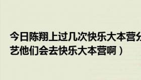 今日陈翔上过几次快乐大本营分别是哪期（什么时候陈翔武艺他们会去快乐大本营啊）