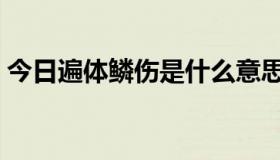 今日遍体鳞伤是什么意思（怜悯是什么意思）