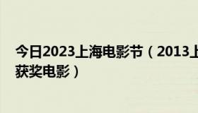 今日2023上海电影节（2013上海电影节手机电影节有哪些获奖电影）