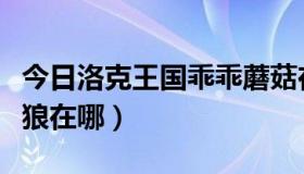 今日洛克王国乖乖蘑菇在哪弄（洛克王国乖乖狼在哪）