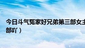 今日斗气冤家好兄弟第三部女主（斗气冤家好兄弟一共有几部吖）