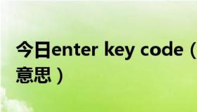 今日enter key code（Enter CD key是什么意思）