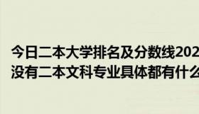 今日二本大学排名及分数线2023年文科（西安外国语大学有没有二本文科专业具体都有什么）