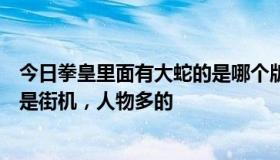 今日拳皇里面有大蛇的是哪个版本啊，我不要小游戏，最好是街机，人物多的