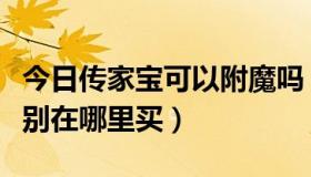 今日传家宝可以附魔吗（传家宝可以穿几件分别在哪里买）