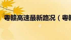 粤赣高速最新路况（粤赣高速路况实时查询